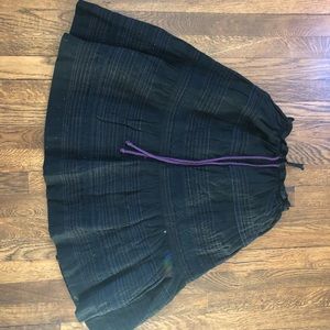 Free people black and purple skirt